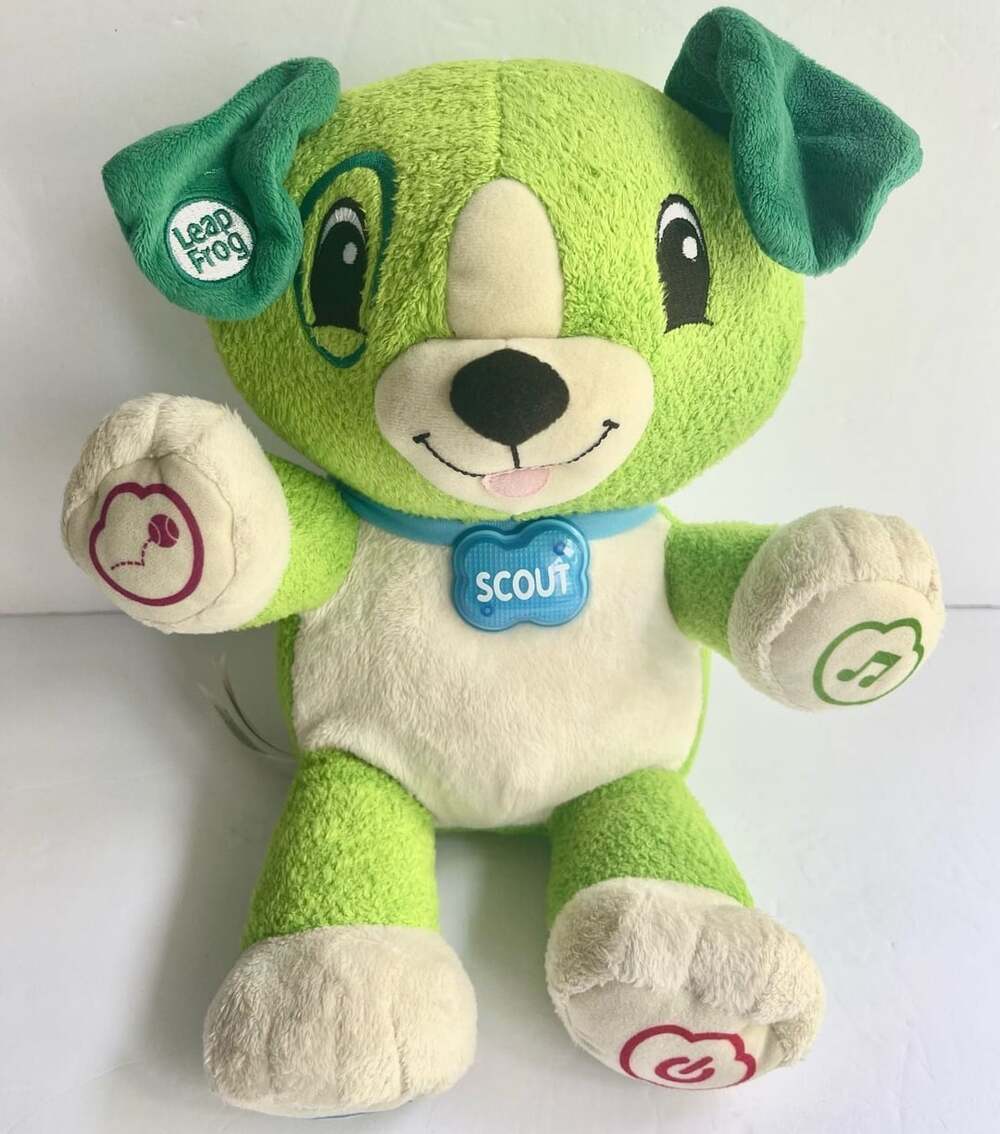 LeapFrog My Pal Scout Green Interactive Learning Plush Puppy Dog Toy